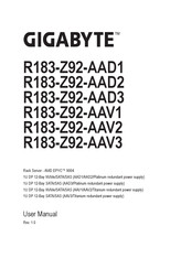 Gigabyte R183-Z92-AAV3 User Manual