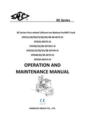 HANGCHA CPD30-38-XEY2-SI Operation And Maintenance Manual
