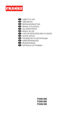Franke FSMA 805 User Manual