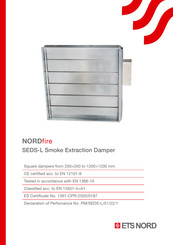 ETS NORD NORDfire SEDS-L Manual