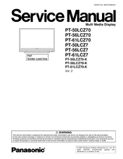 Panasonic PT56LCZ7 - LIFI HDTV Service Manual