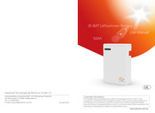 SOLAREVER SE-BAT PACK-HV User Manual