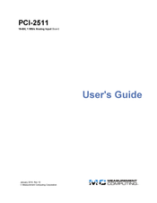 Measurement Computing PCI-2511 User Manual
