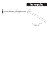 Hans Grohe 24357671 Installation/User Instructions/Warranty