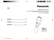 Panasonic ER-GB370 Operating Instructions Manual