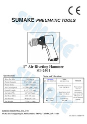 Sumake ST-2401 Installation & Operator's Instruction Manual