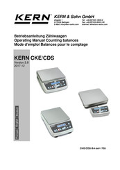 KERN CDS Series Operating Manual