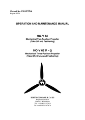 Hoffmann HO-V 62 R Operation And Maintenance Manual