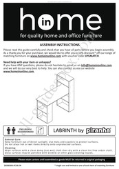 Piranha LABRINTH ME33459930 Assembly Instructions Manual