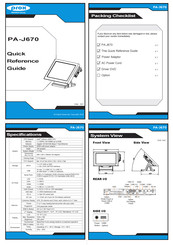protech prox PA-J670 Quick Reference Manual