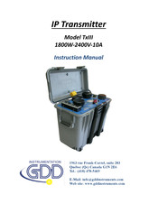GDD Instrumentation TxIII Instruction Manual