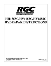 RGC HydraPaks HV1658C Instructions Manual