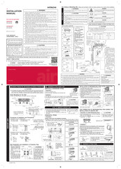Hitachi RAS-S60YHAB Installation Manual