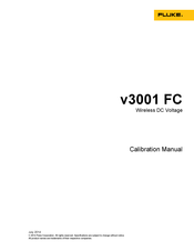 Fluke v3001 FC Calibration Manual