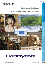 Sony HDR-CX520 Handbook