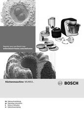Bosch mum53 series Operating Instructions Manual