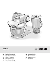 Bosch MUMXL10T/01 Operating Instructions Manual