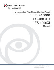 Honeywell Fire-Lite Alarms ES-1000XC Manual