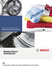 Bosch WKD28541EE Instruction Manual And Installation Instruction