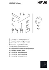 Hewi 815.90.01140 Installation And Operating Instructions Manual