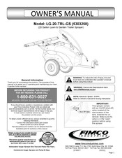 Fimco LG-20-TRL-GS Owner's Manual