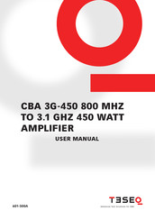 Teseo CBA 3G-450 User Manual