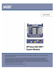 VeEX MTTplus-522 OSP+ User Manual