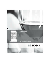 Bosch SGS85M42 Instructions For Use Manual