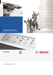 Bosch SMV69U80EU Operating Instructions Manual