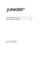 Junker+ JB33DF 1 Series Instruction Manual
