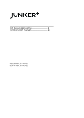 Junker+ JB33DP50 Instruction Manual