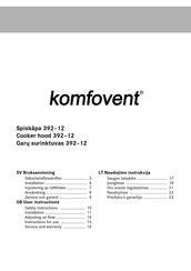 Komfovent 392-12 User Instructions