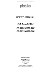 Planika FLA 2 E 4 User Manual