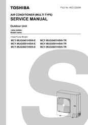 Toshiba MCY-MUG0401HSW-TR Service Manual