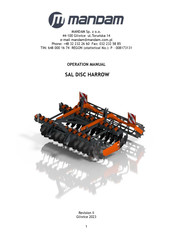 Mandam SAL DISC HARROW Operation Manual