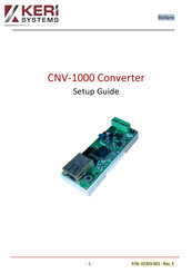 Keri Systems CNV-1000 Setup Manual