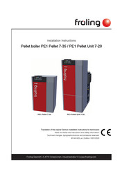 Fröling PE1 Pellet 7-35 Installation Instructions Manual