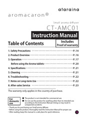 ataraina aromacaron CT-AMC01 Instruction Manual