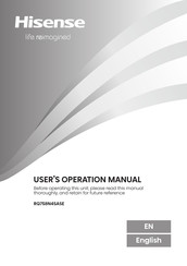 Hisense RQ758N4SASE User's Operation Manual