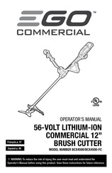 EGO COMMERCIAL BCX4500-FC Operator's Manual