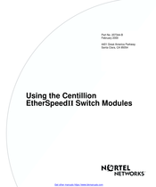 Nortel Centillion EtherSpeed II Using Manual