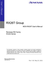 Renesas MCK-RX26T User Manual