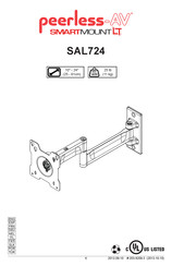 peerless-AV SMARTMOUNT LT SAL724 Instructions Manual