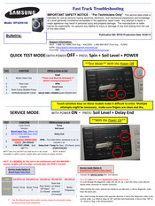 Samsung WF42H5100 Troubleshooting Manual