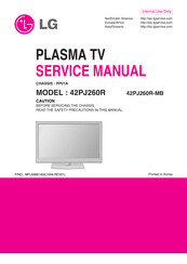 LG 42PJ260R-MB Service Manual