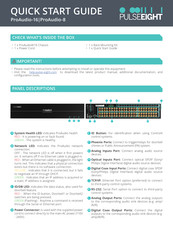 PULSEEIGHT ProAudio-8 Quick Start Manual