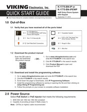 Viking Electronics K-1775-BN-IP Quick Start Manual