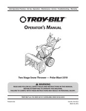 Troy-Bilt 31AH95P6766 Operator's Manual