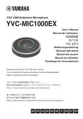 Yamaha YVC-MIC1000EX User Manual