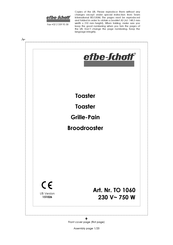 EFBE-SCHOTT TO 1060 Operating Instructions Manual